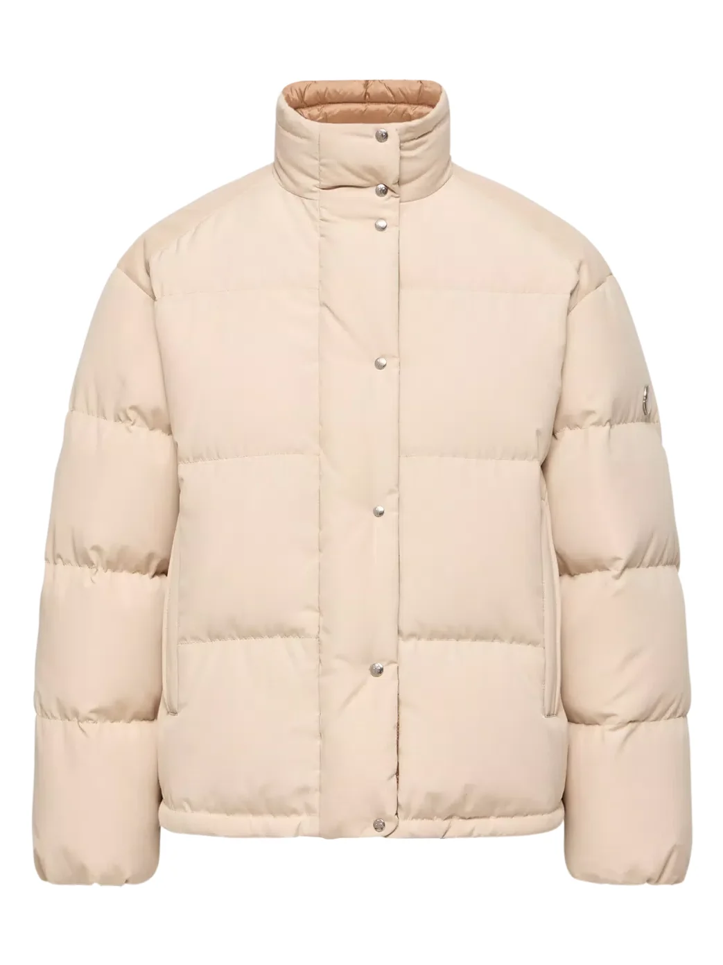 Verone Leather-trimmed Short Down Jacket Verone Leather-trimmed Short Down Jacket