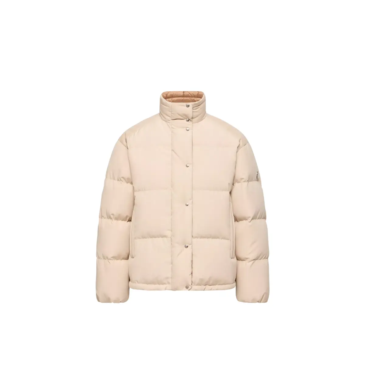 Verone Leather-trimmed Short Down Jacket