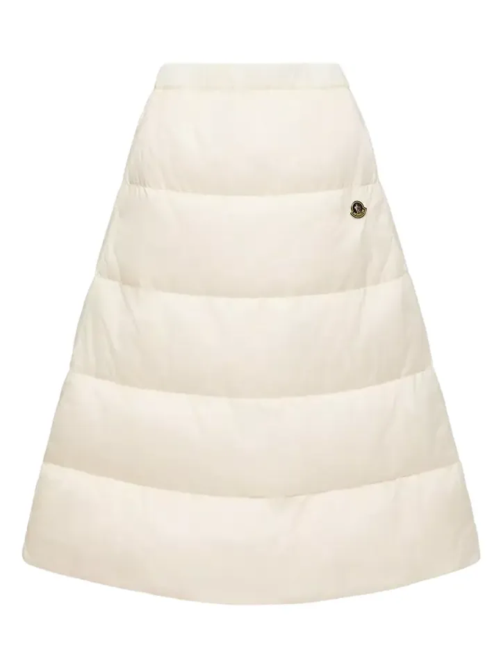Moncler Reversible Wool Twill Padded Midi Skirt | Thumbnail 1 Moncler Reversible Wool Twill Padded Midi Skirt | Thumbnail 1