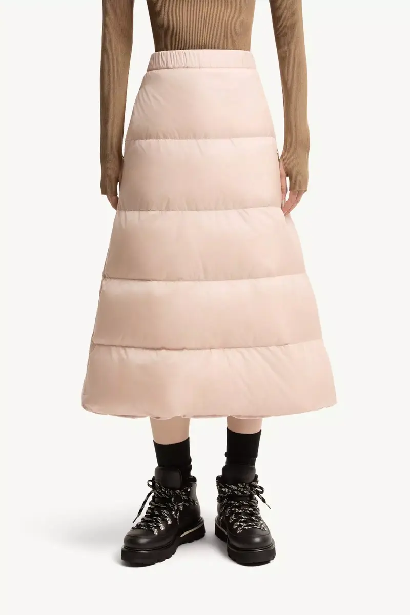 Moncler Reversible Wool Twill Padded Midi Skirt | Thumbnail 5 Moncler Reversible Wool Twill Padded Midi Skirt | Thumbnail 5