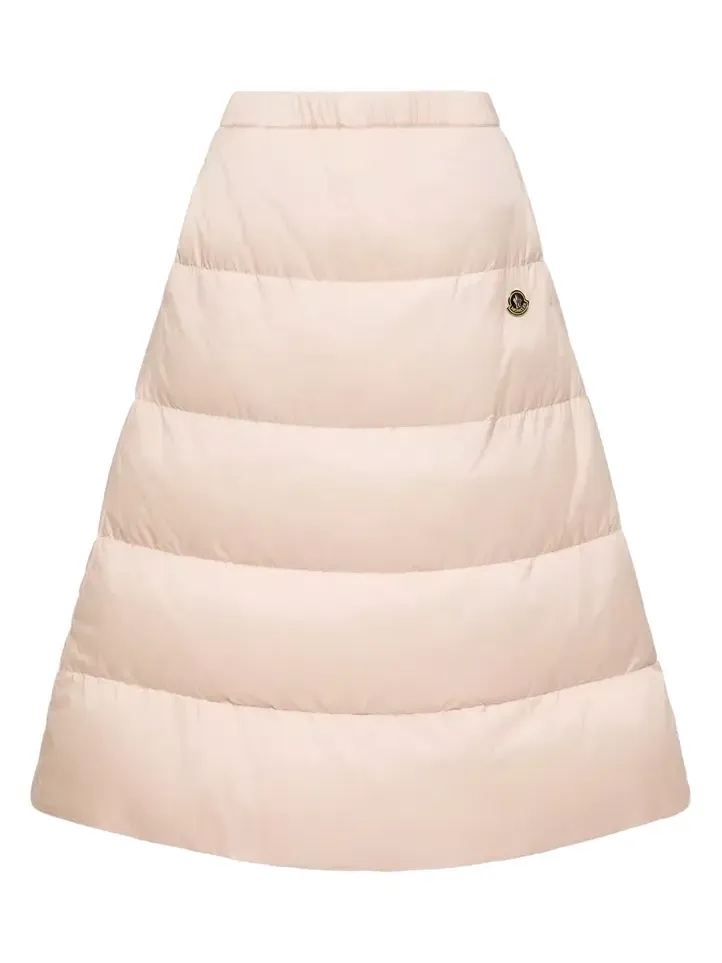 Reversible Wool Twill Padded Midi Skirt Reversible Wool Twill Padded Midi Skirt