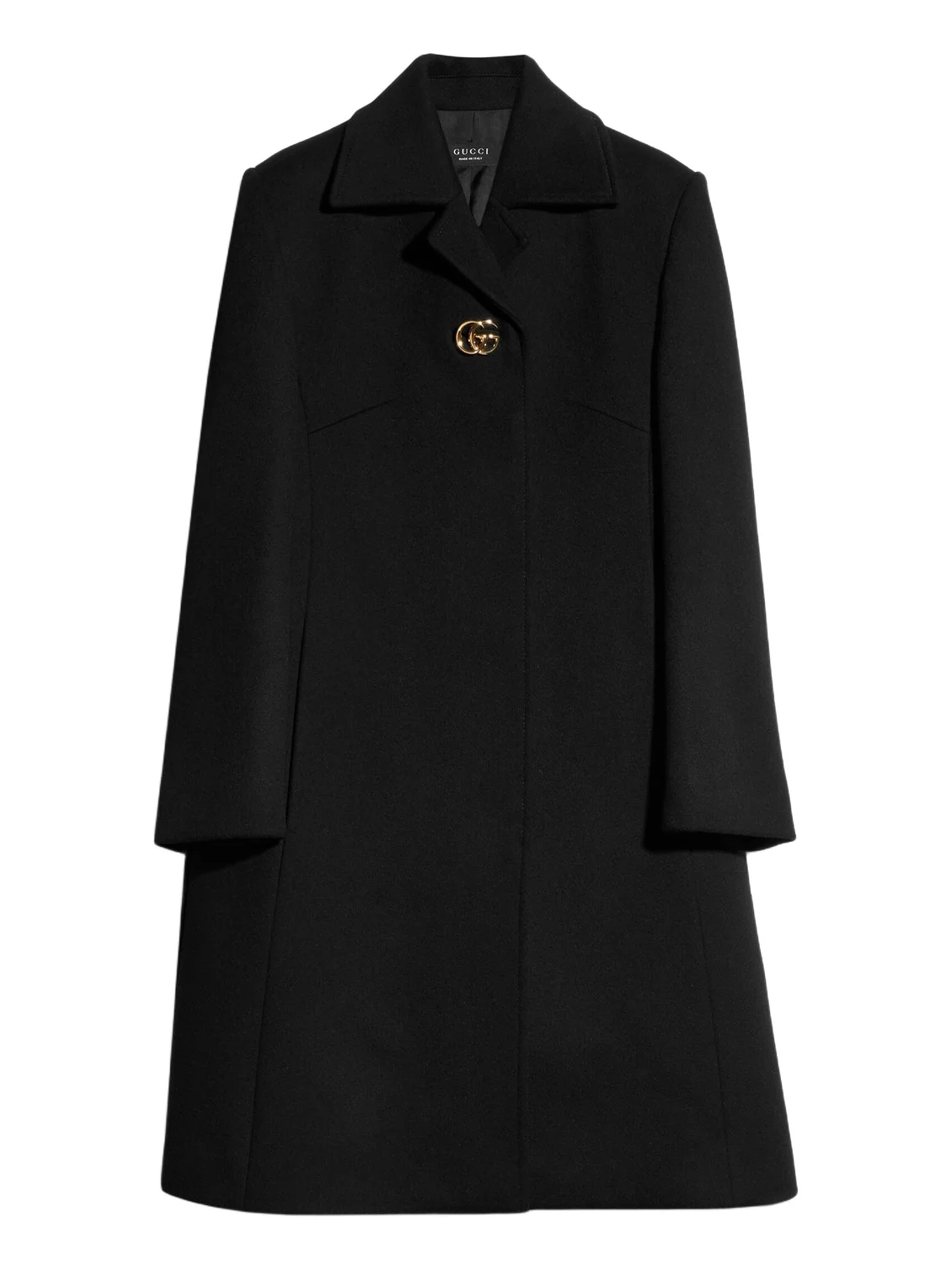 Wool Coat With Double G Button Wool Coat With Double G Button