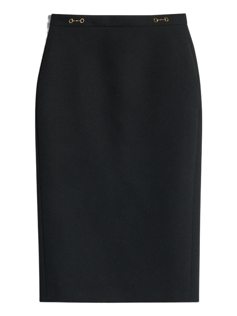 Gucci Wool Crêpe Skirt With Horsebit