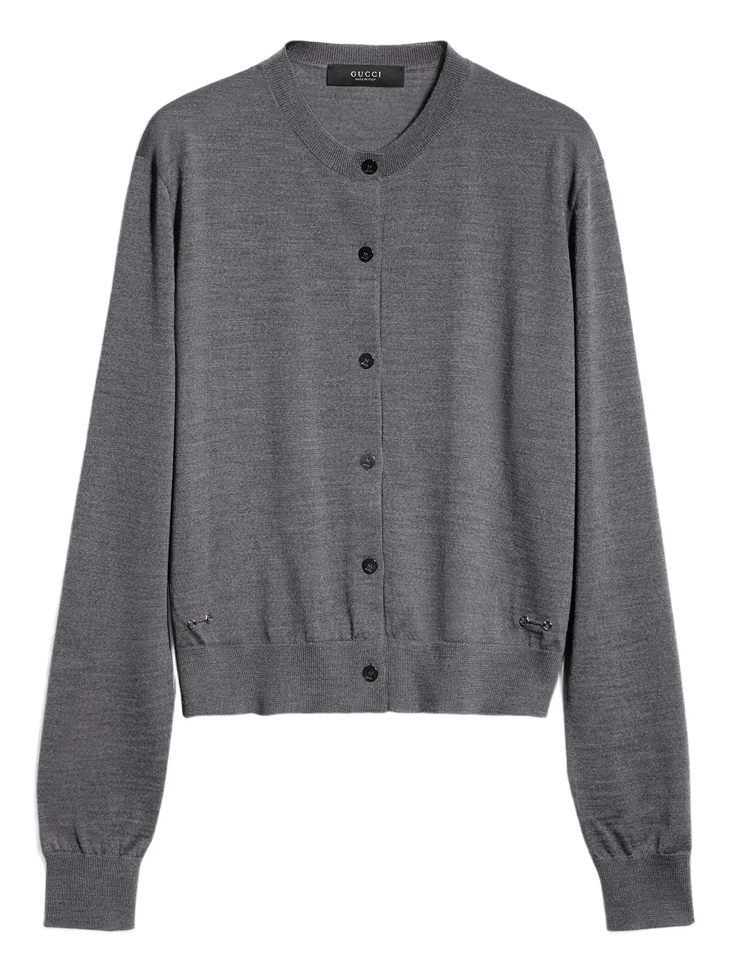 Fine Wool Cardigan With Horsebit