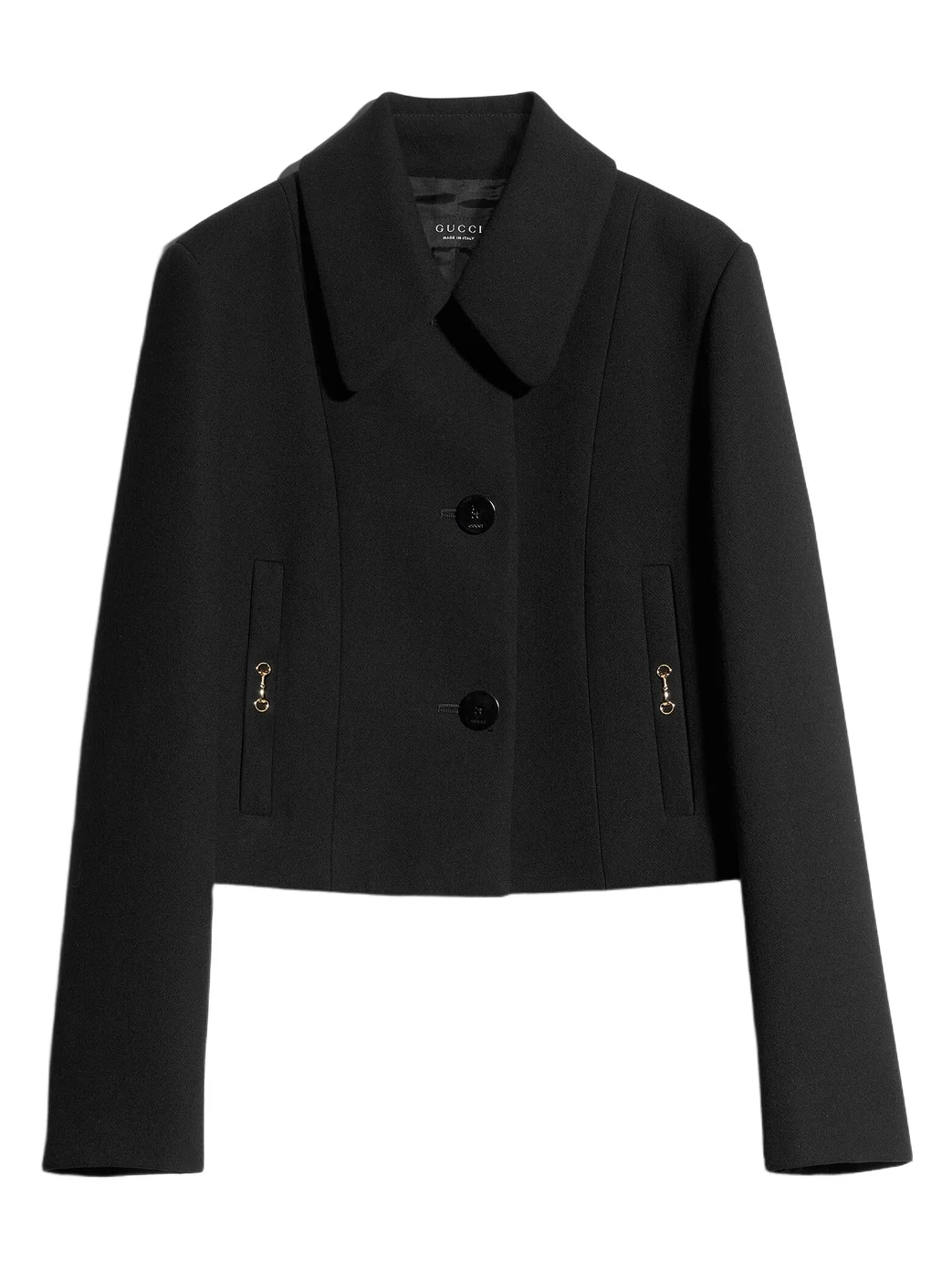 Gucci Crêpe Wool Jacket With Horsebit