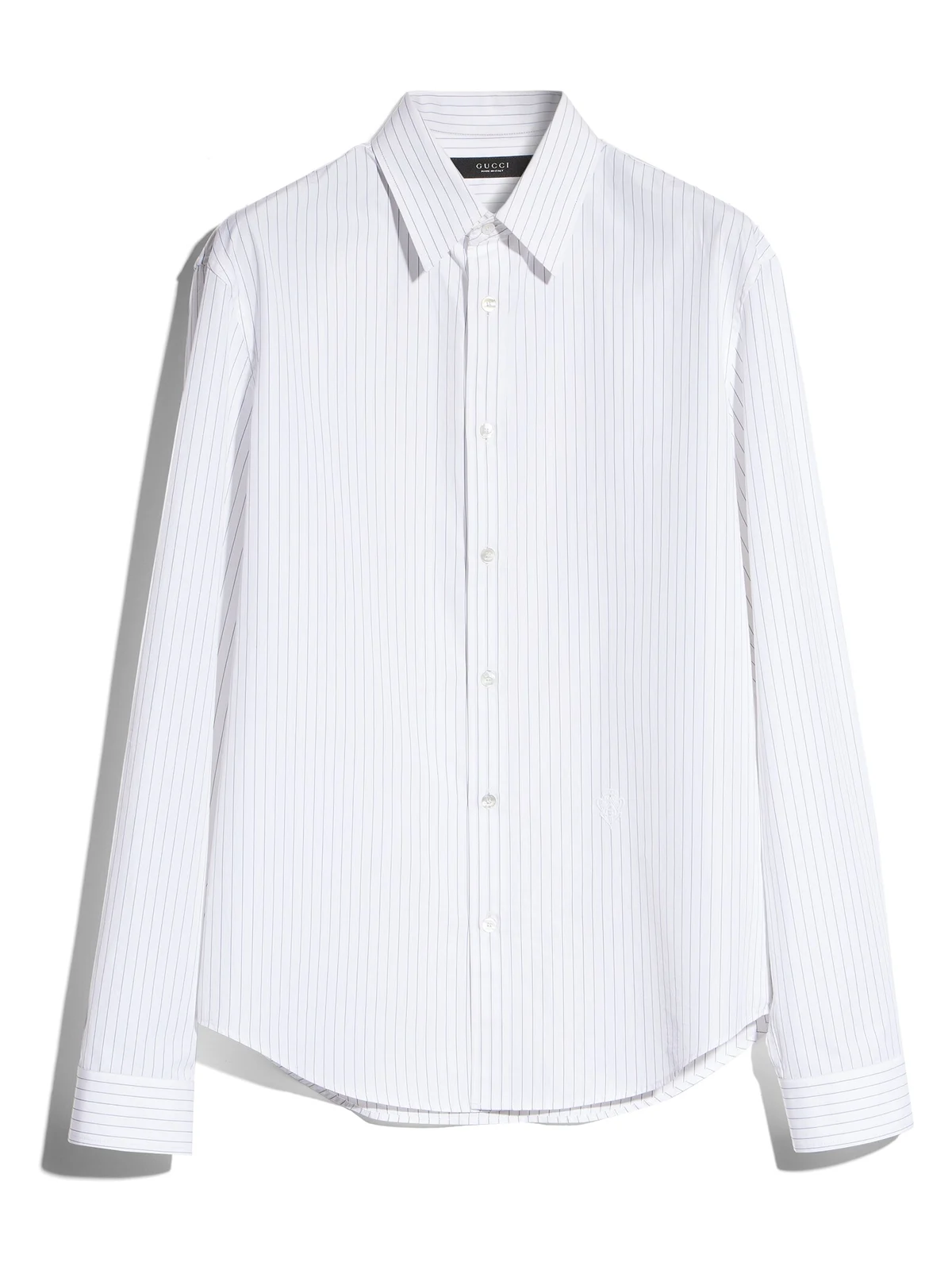 Gucci Striped Cotton Poplin Jacquard Shirt