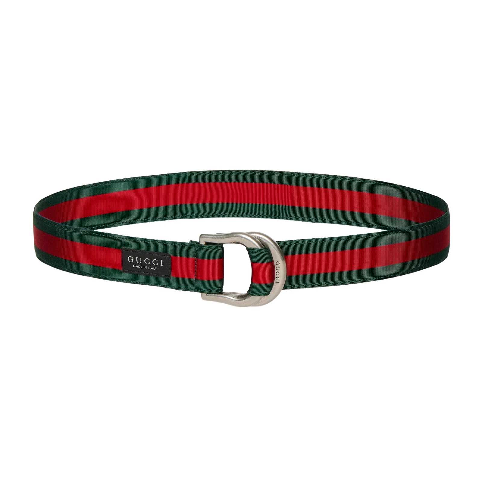 Gucci Web Belt With D-ring Buckle