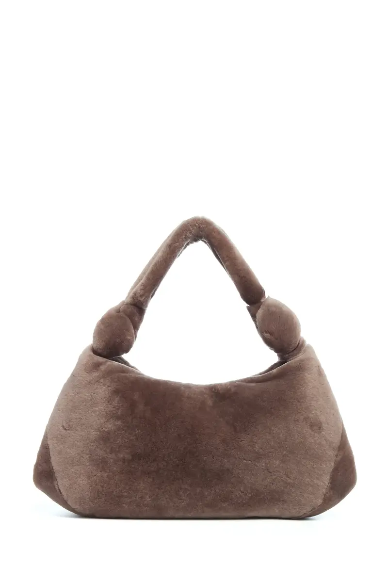 Gabriela Hearst Small Antonia Bag in Mocha Shearling | Thumbnail 4 Gabriela Hearst Small Antonia Bag in Mocha Shearling | Thumbnail 4