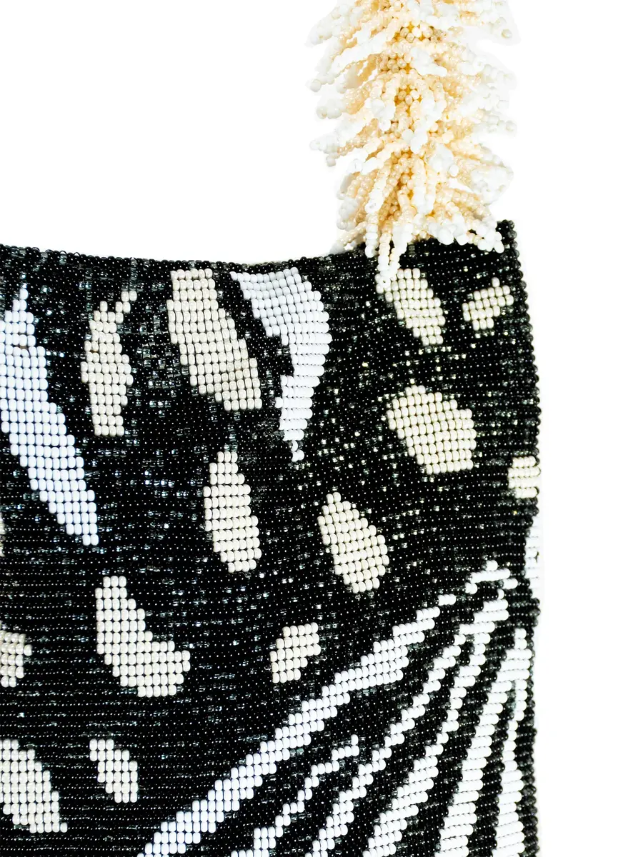 SAC DE SOUL Black and Cream Butterfly Clash of Prints Bag | Thumbnail 4 SAC DE SOUL Black and Cream Butterfly Clash of Prints Bag | Thumbnail 4