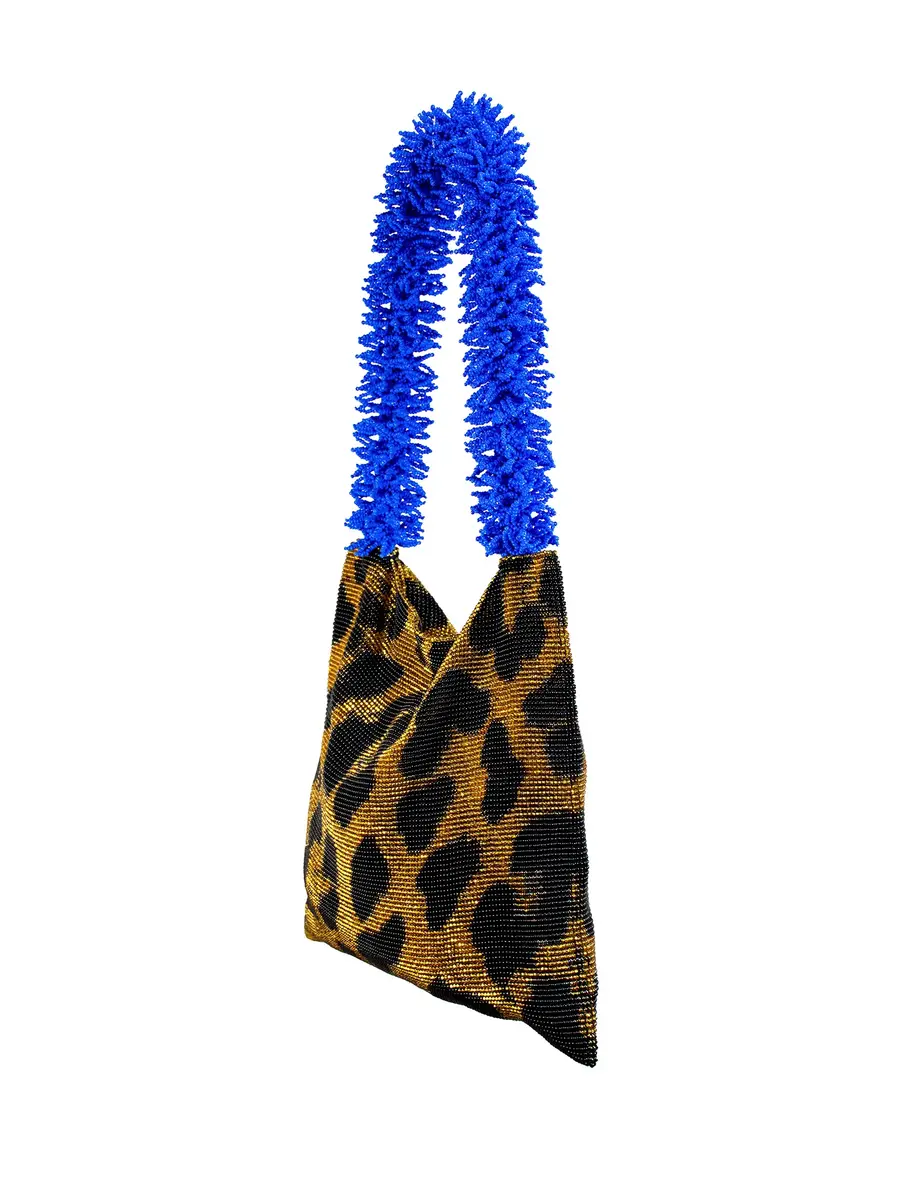 SAC DE SOUL Gold, Black, and Blue Leopard Clash of Prints Bag | Thumbnail 2 SAC DE SOUL Gold, Black, and Blue Leopard Clash of Prints Bag | Thumbnail 2