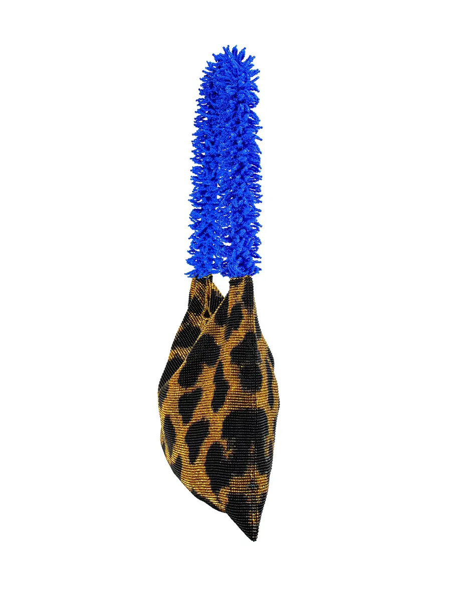 SAC DE SOUL Gold, Black, and Blue Leopard Clash of Prints Bag | Thumbnail 3 SAC DE SOUL Gold, Black, and Blue Leopard Clash of Prints Bag | Thumbnail 3