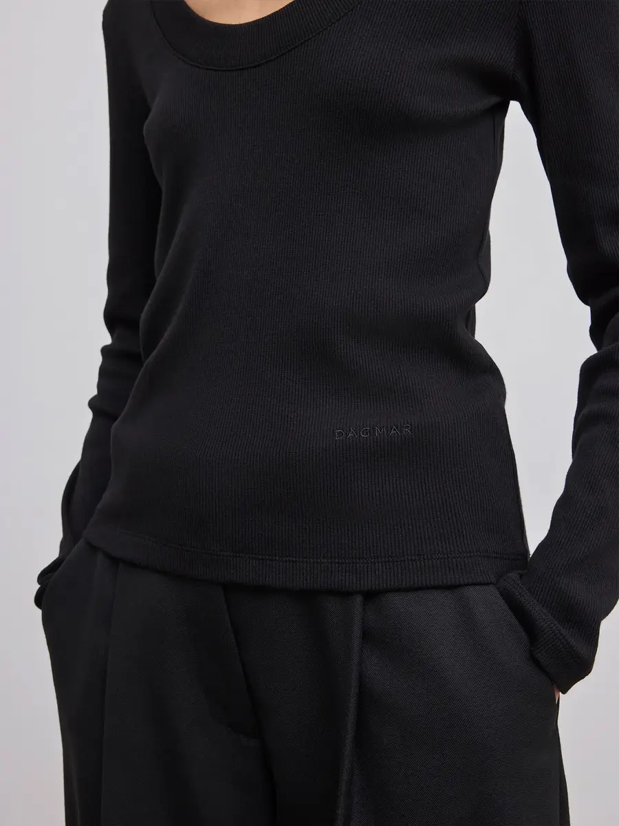 Dagmar Scoop Jersey Long Sleeve Top | Thumbnail 5