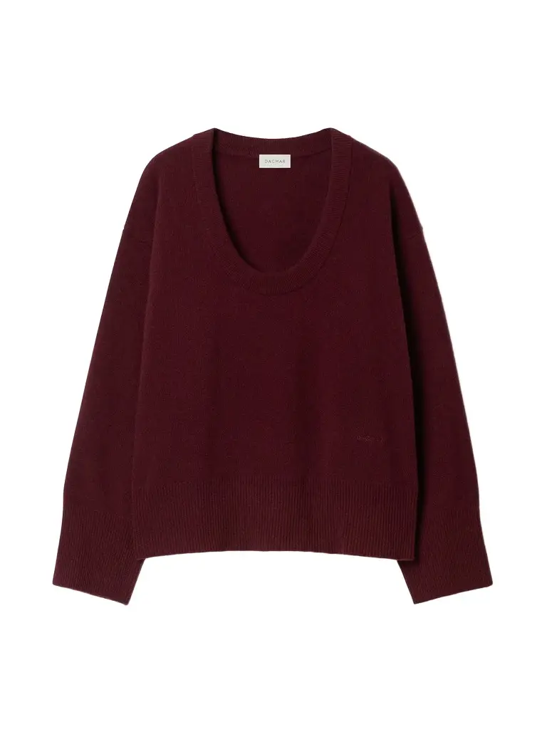 Soft Wool Scoop Sweater