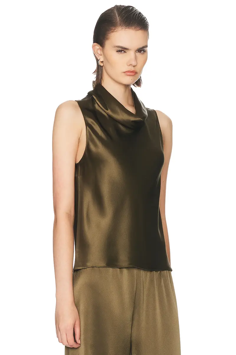 LESET Barb Sleeveless Cowl Neck Blouse | Thumbnail 2