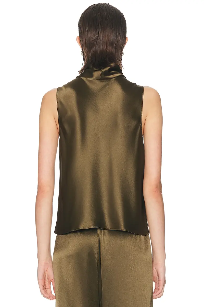 LESET Barb Sleeveless Cowl Neck Blouse | Thumbnail 3