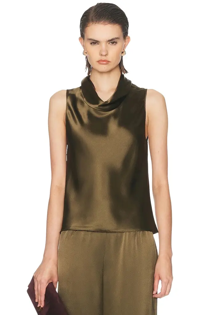 Barb Sleeveless Cowl Neck Blouse Barb Sleeveless Cowl Neck Blouse