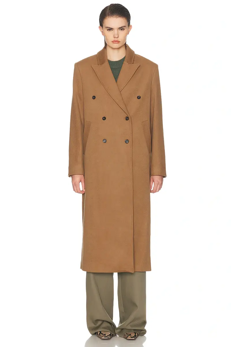 Loulou de Saison X Loro Piana Rosco Double Breasted Coat | Thumbnail 2 Loulou de Saison X Loro Piana Rosco Double Breasted Coat | Thumbnail 2