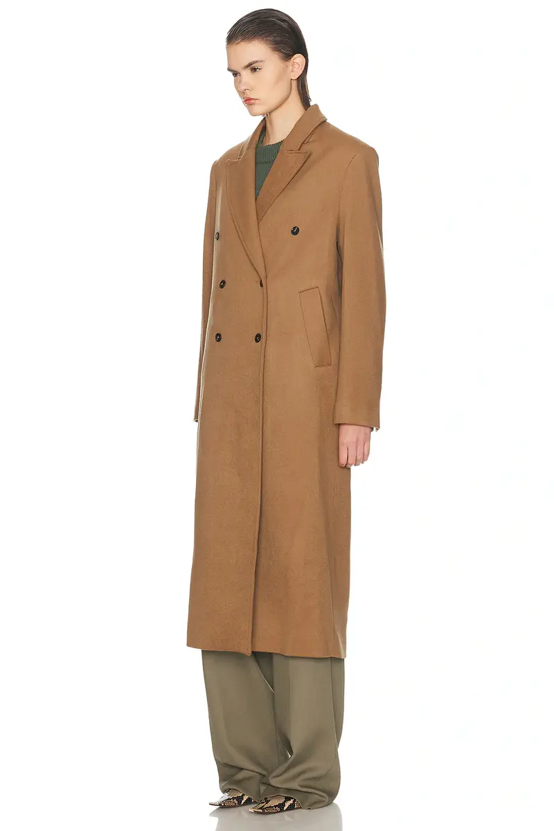 Loulou de Saison X Loro Piana Rosco Double Breasted Coat | Thumbnail 3 Loulou de Saison X Loro Piana Rosco Double Breasted Coat | Thumbnail 3
