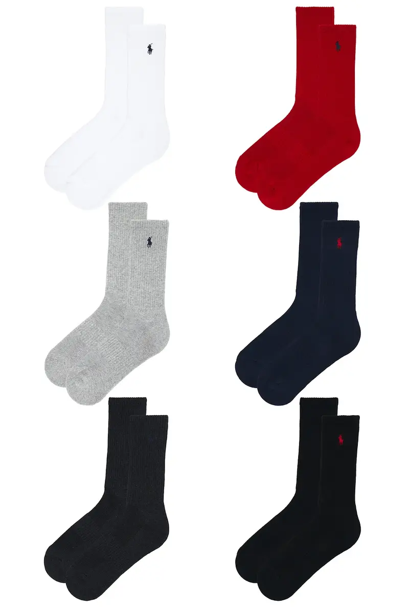 Polo Ralph Lauren Performance Solid Socks 6-Pack | Thumbnail 2 Polo Ralph Lauren Performance Solid Socks 6-Pack | Thumbnail 2