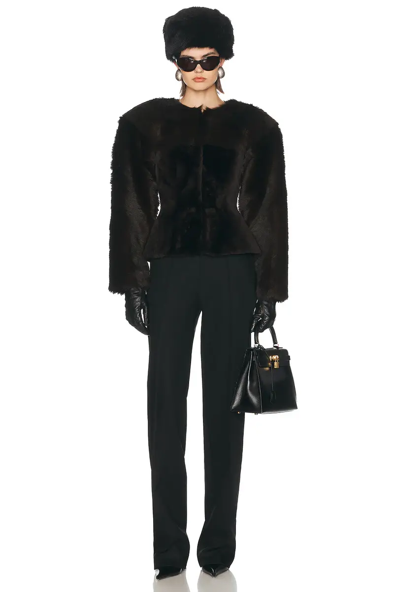 Magda Butrym Fur Jacket | Thumbnail 4 Magda Butrym Fur Jacket | Thumbnail 4