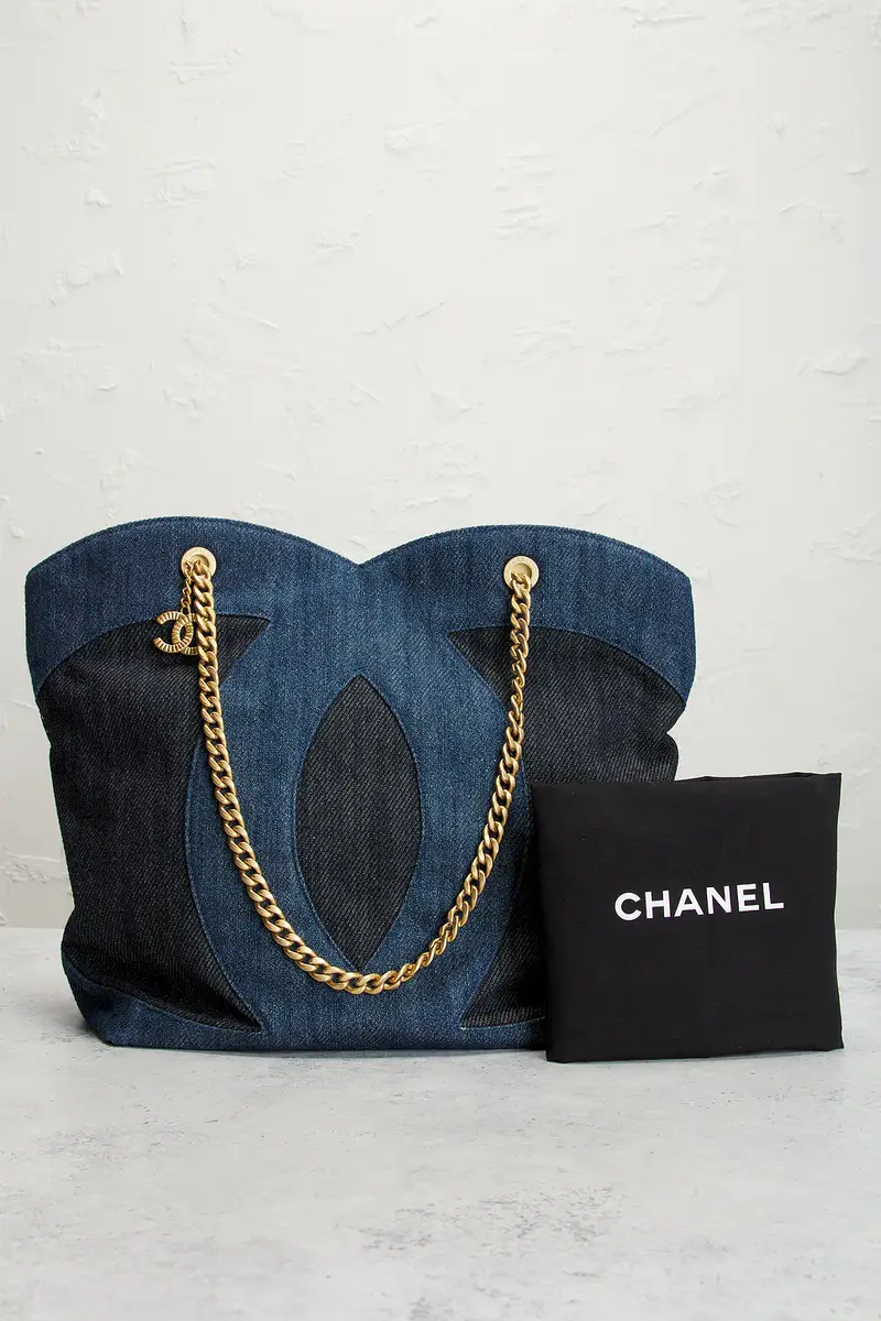 Chanel Chanel Two Tone Shopping Tote Bag | Thumbnail 9
