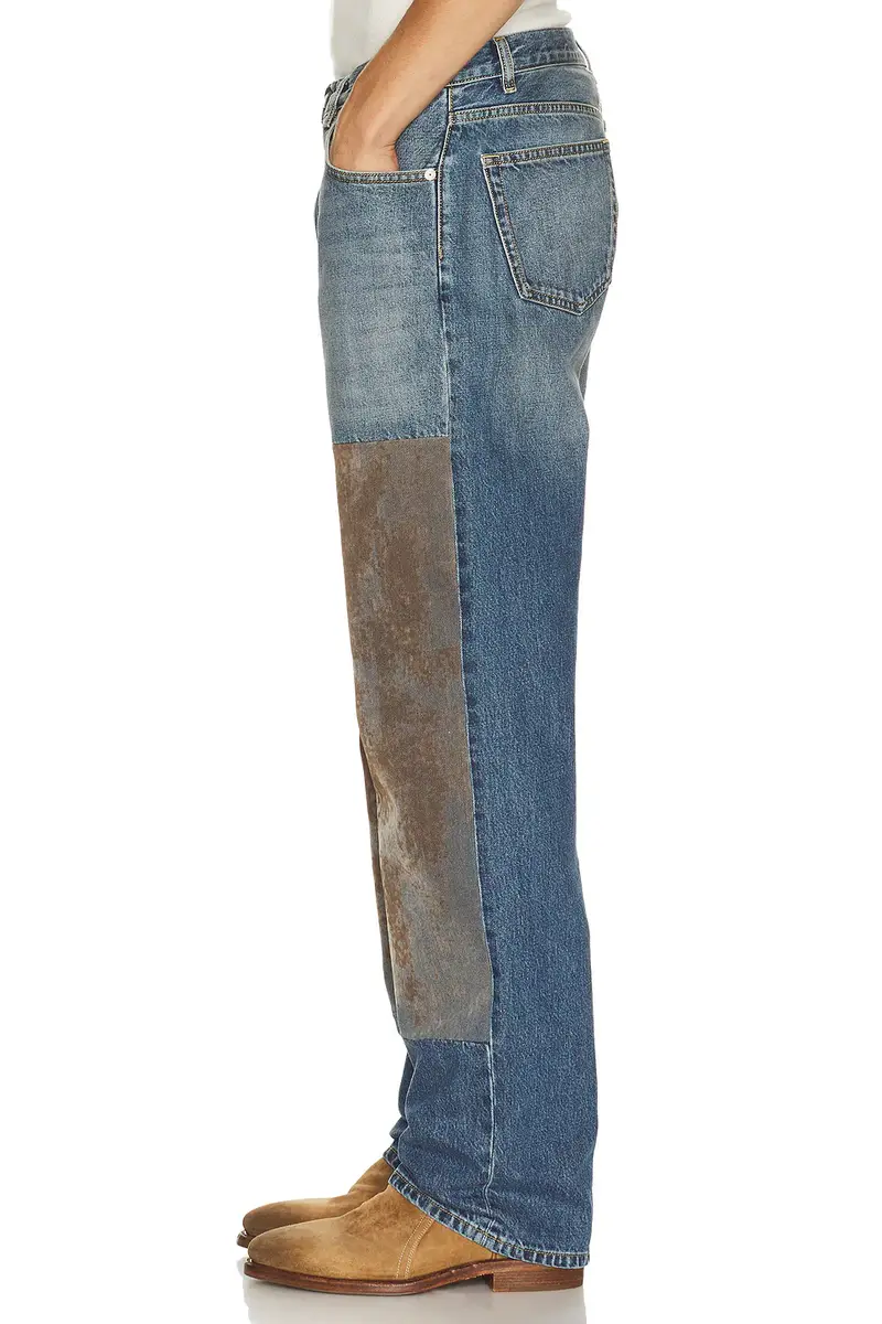 Maison Margiela Flocked Patch Denim Trousers | Thumbnail 2 Maison Margiela Flocked Patch Denim Trousers | Thumbnail 2