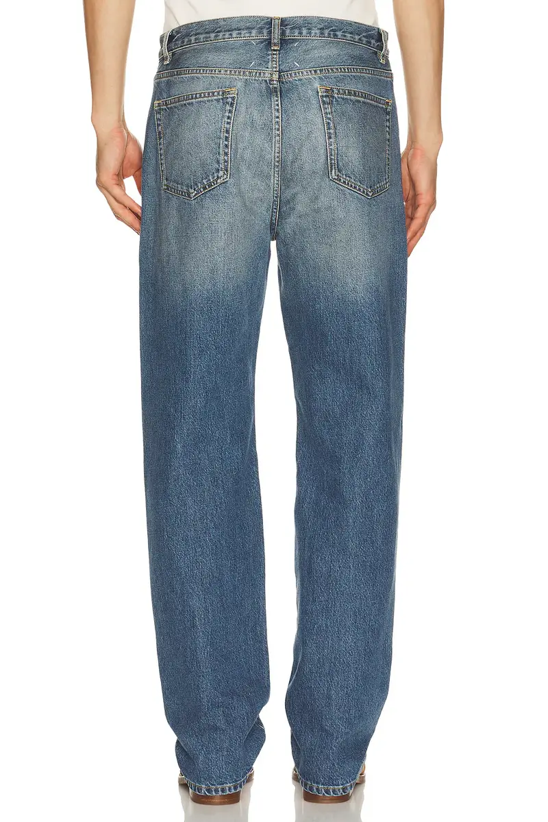 Maison Margiela Flocked Patch Denim Trousers | Thumbnail 3 Maison Margiela Flocked Patch Denim Trousers | Thumbnail 3
