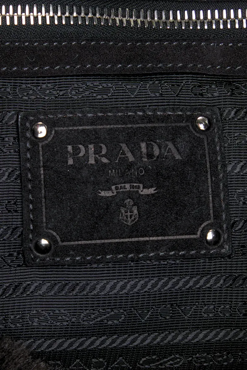Prada Prada Fur Canapa Tote Bag | Thumbnail 5 Prada Prada Fur Canapa Tote Bag | Thumbnail 5