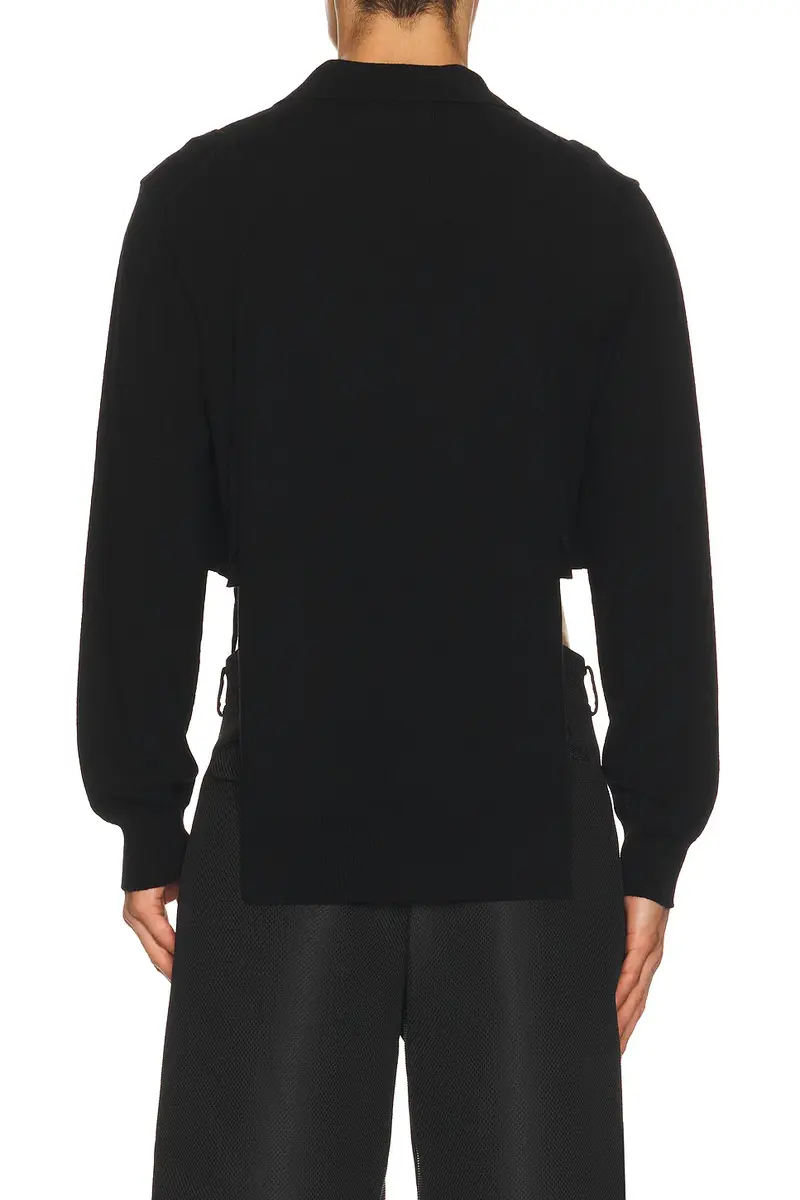 COMME des GARCONS Homme Plus Long Sleeve Knit Polo | Thumbnail 3