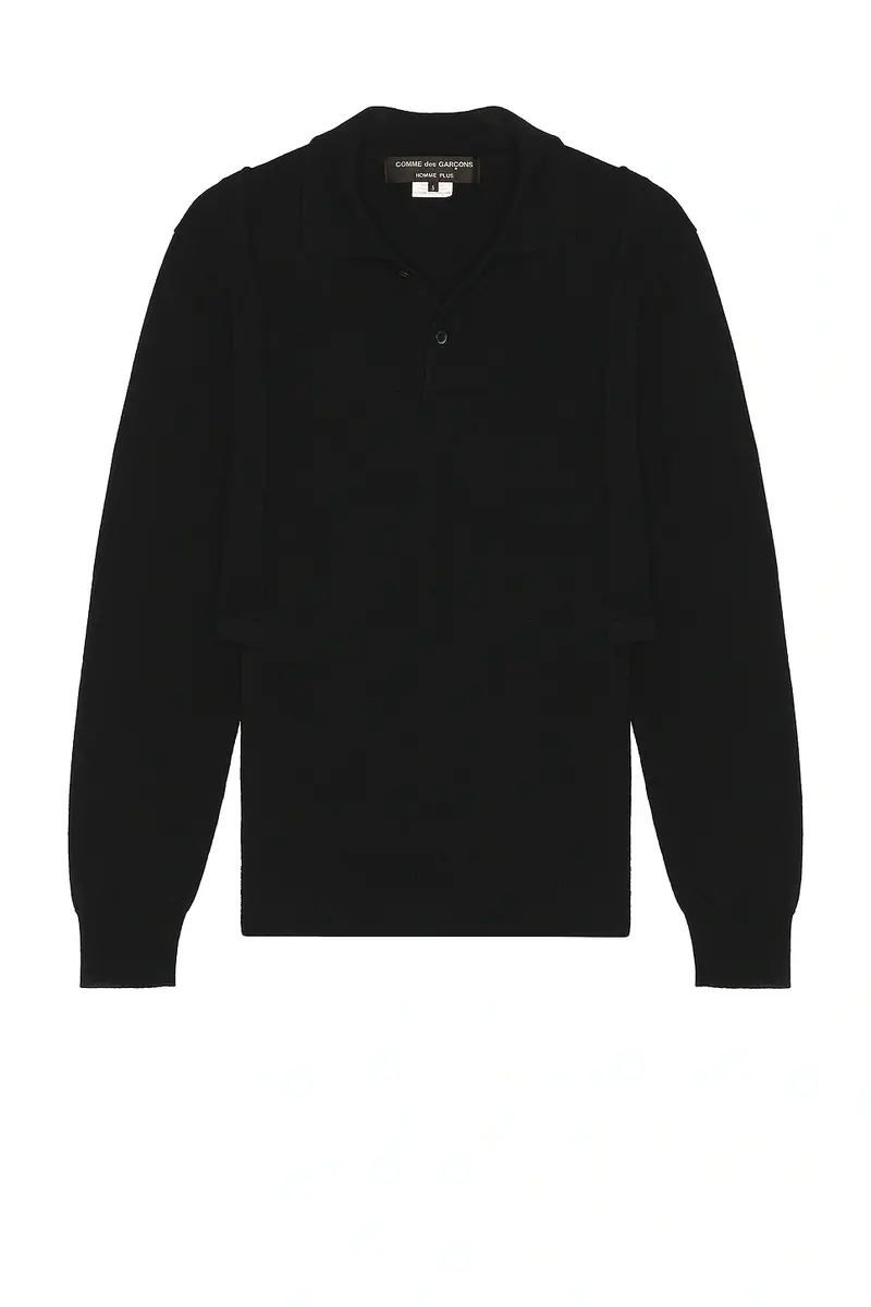 COMME des GARCONS Homme Plus Long Sleeve Knit Polo | Thumbnail 5