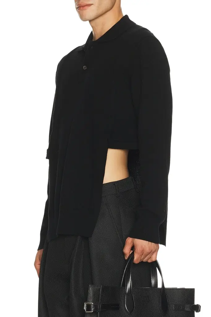 COMME des GARCONS Homme Plus Long Sleeve Knit Polo