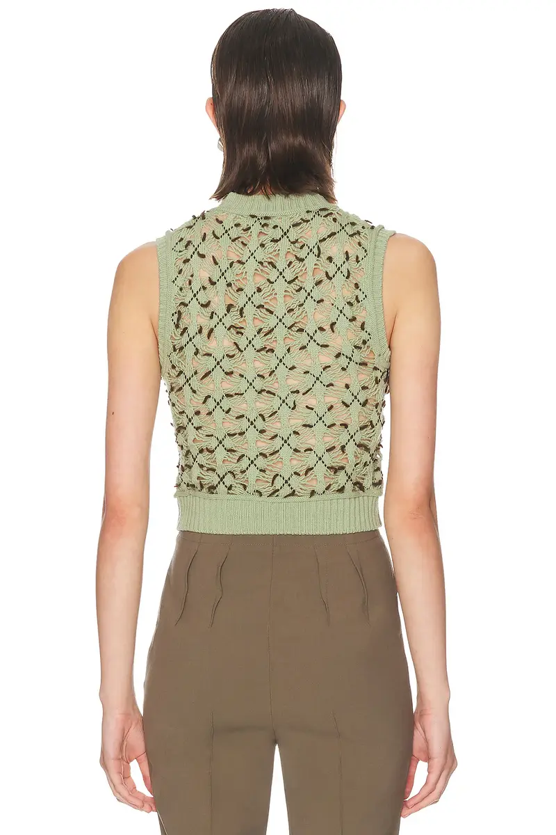 Acne Studios Kuedi Open Work Argyle Sweater | Thumbnail 4 Acne Studios Kuedi Open Work Argyle Sweater | Thumbnail 4