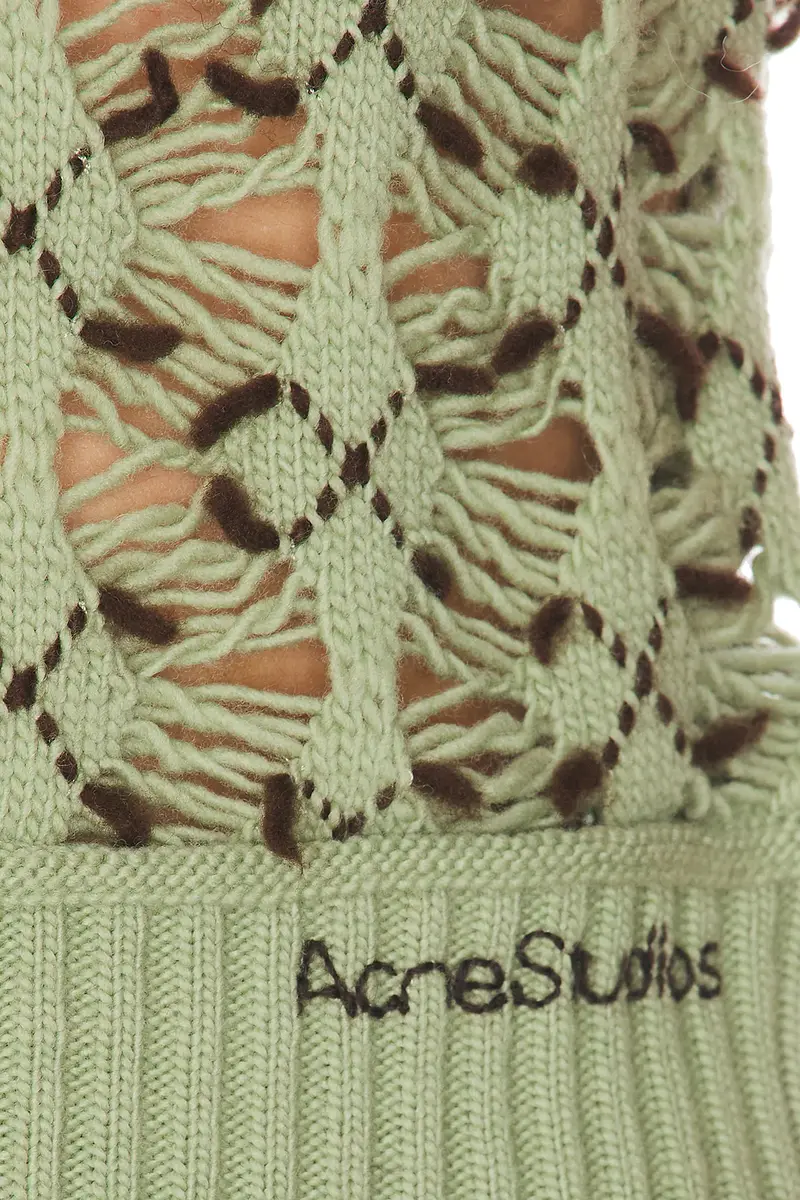 Acne Studios Kuedi Open Work Argyle Sweater | Thumbnail 6 Acne Studios Kuedi Open Work Argyle Sweater | Thumbnail 6