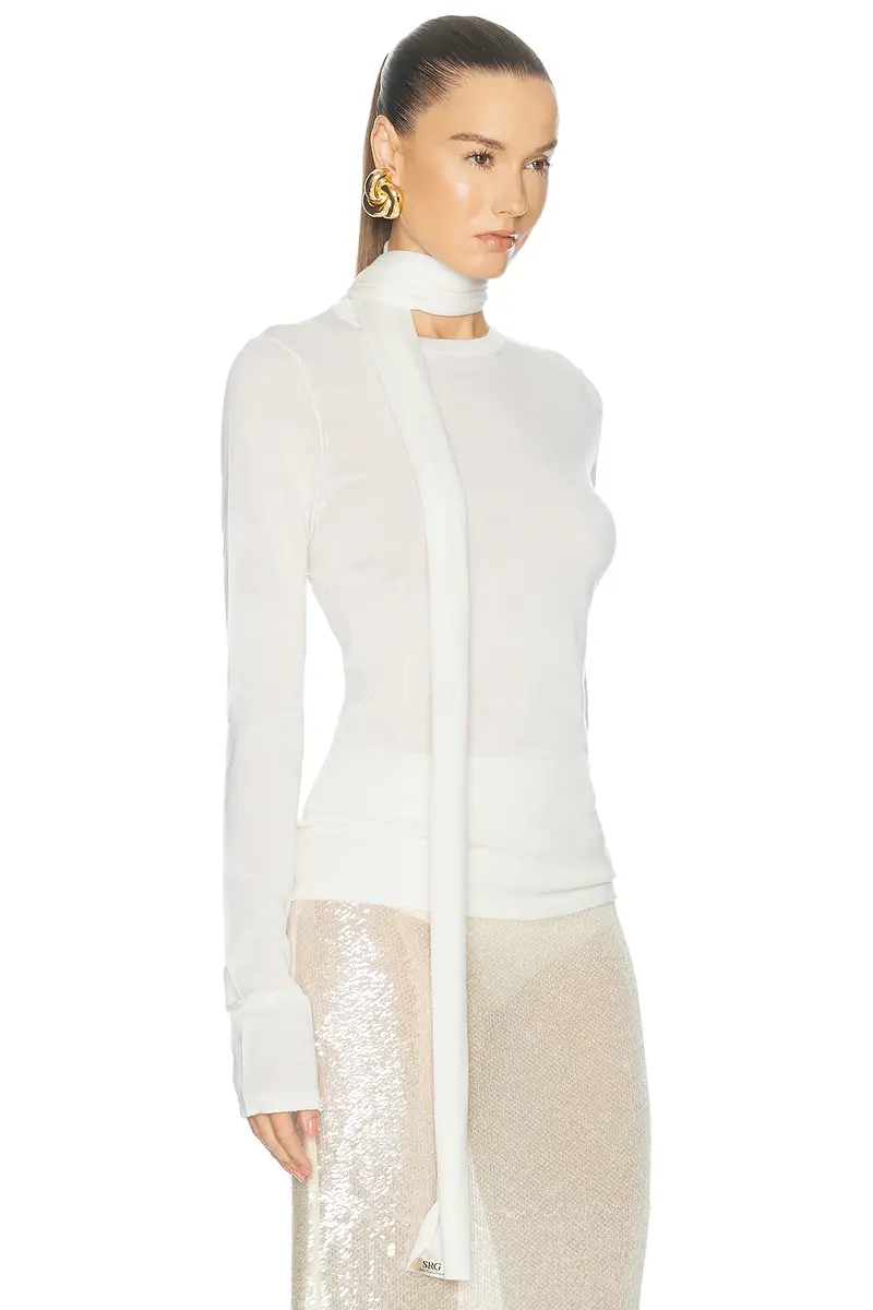 SRG Frieda Merino Long Sleeve With Scarf | Thumbnail 2 SRG Frieda Merino Long Sleeve With Scarf | Thumbnail 2
