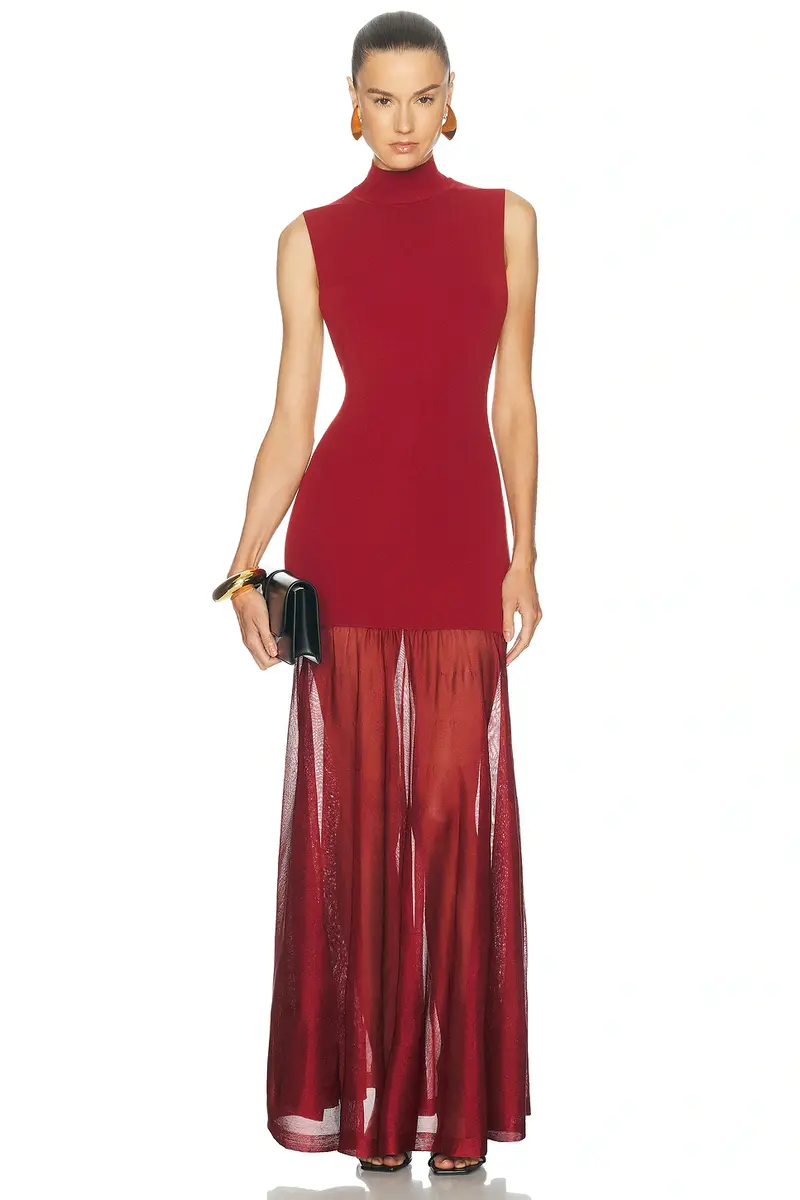 SRG Kera Mock Neck Knit Gown | Thumbnail 2 SRG Kera Mock Neck Knit Gown | Thumbnail 2