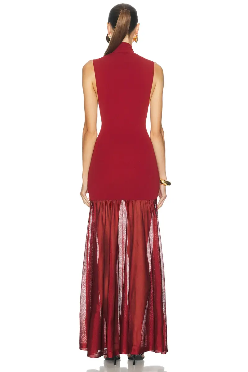 SRG Kera Mock Neck Knit Gown | Thumbnail 4 SRG Kera Mock Neck Knit Gown | Thumbnail 4