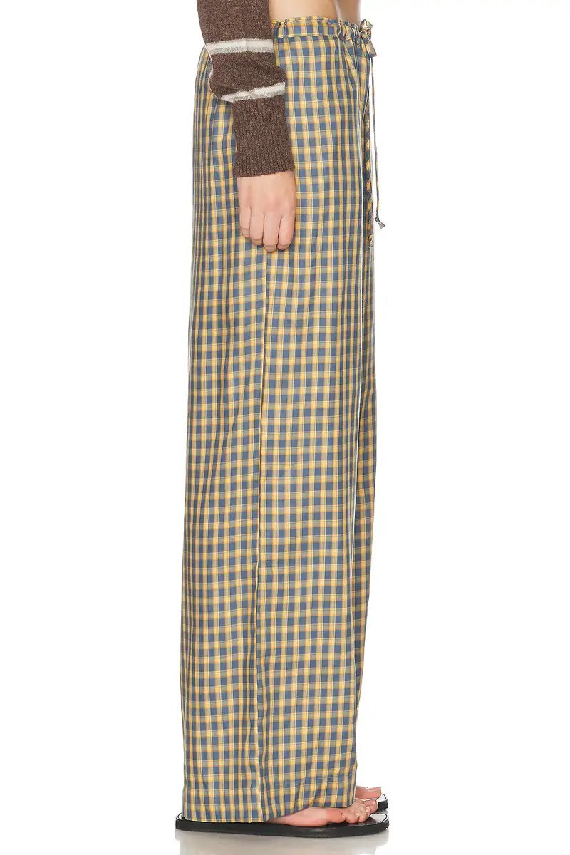 DONNI. The Tencel Plaid Tie Pant | Thumbnail 4