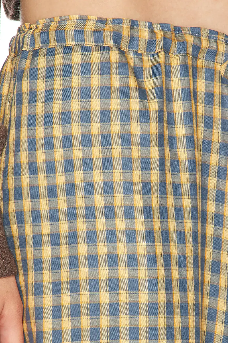 DONNI. The Tencel Plaid Tie Pant | Thumbnail 7