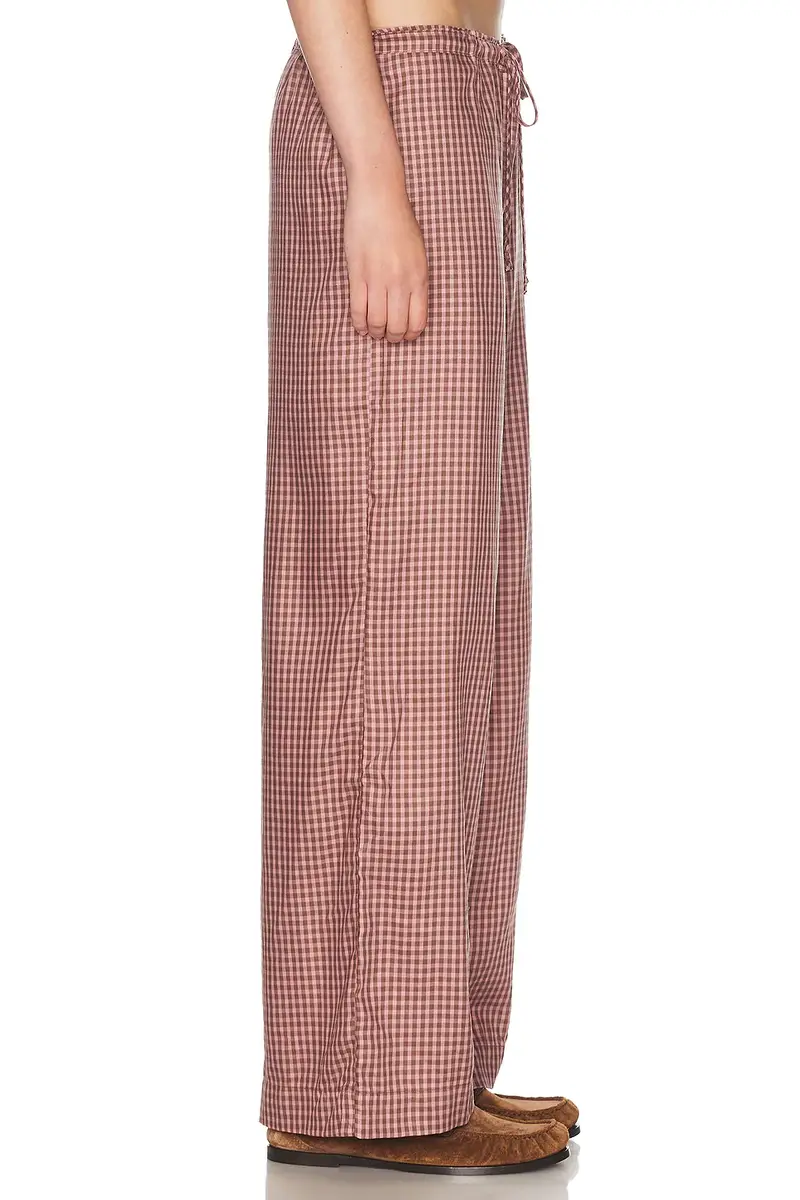 DONNI. The Tencel Plaid Tie Pant | Thumbnail 3