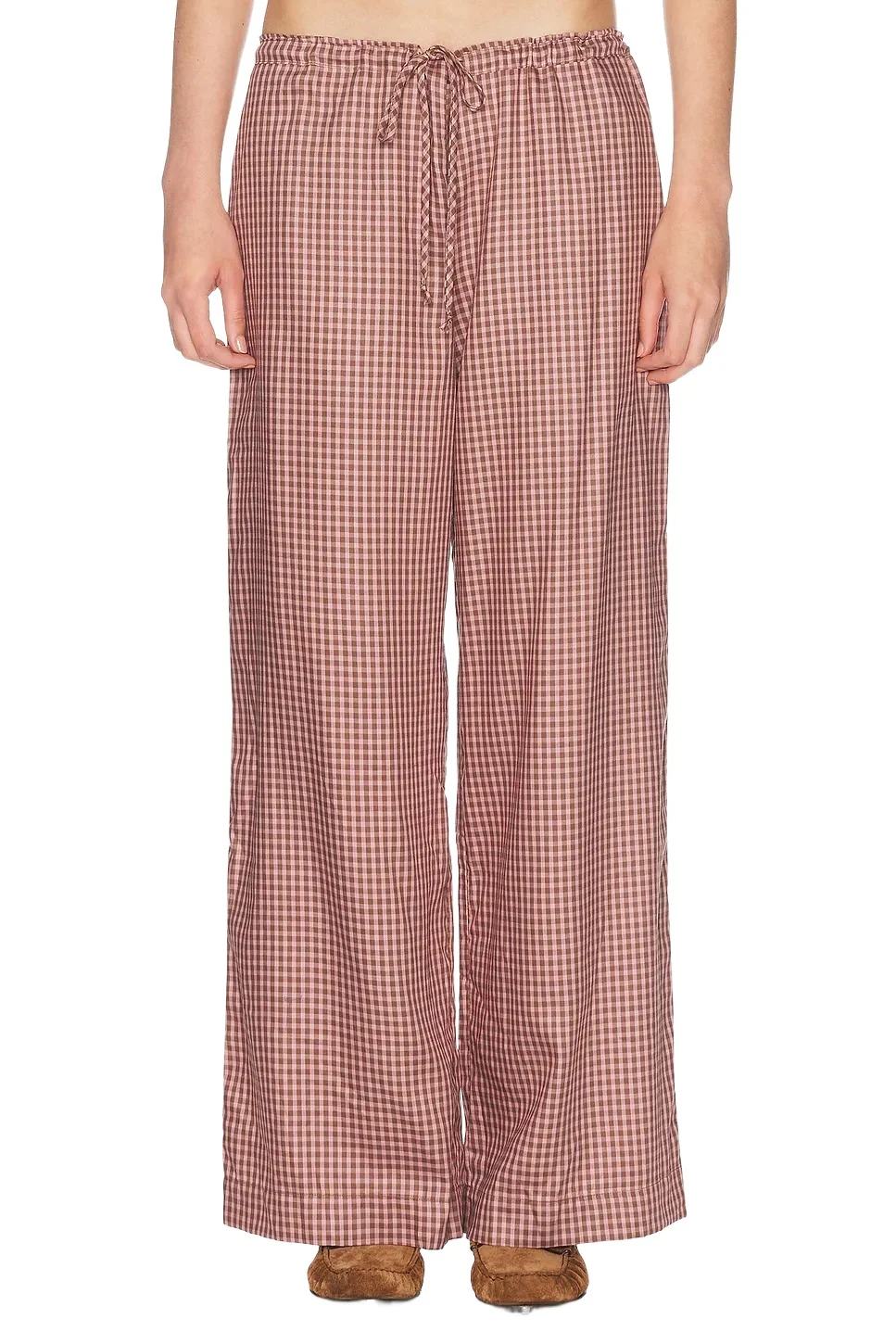 The Tencel Plaid Tie Pant