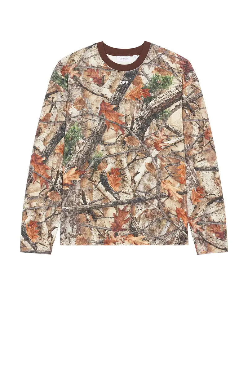 Off-White Camo Waffle Skate Long Sleeve Tee | Thumbnail 4 Off-White Camo Waffle Skate Long Sleeve Tee | Thumbnail 4