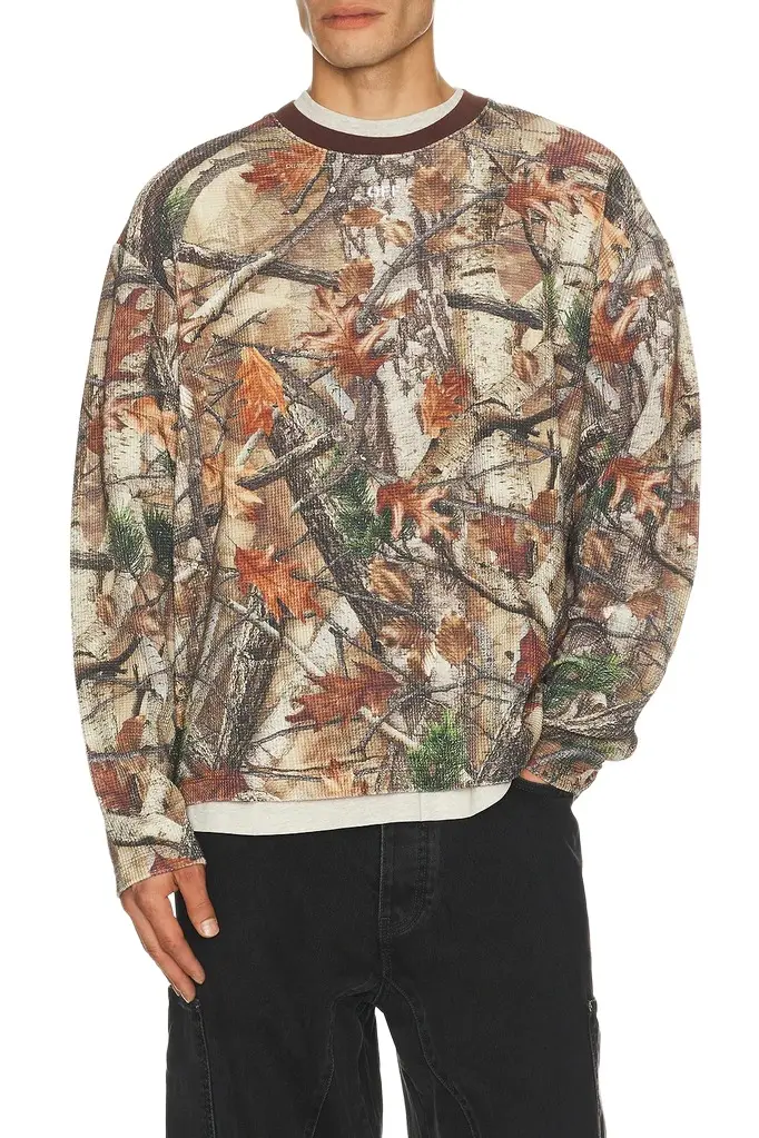Camo Waffle Skate Long Sleeve Tee Camo Waffle Skate Long Sleeve Tee
