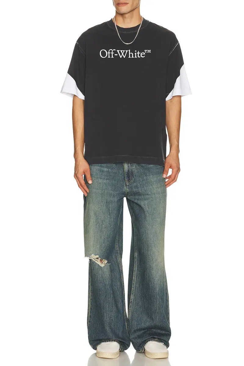 Off-White Negative Big Bookish Skate Short Sleeve Tee | Thumbnail 3 Off-White Negative Big Bookish Skate Short Sleeve Tee | Thumbnail 3