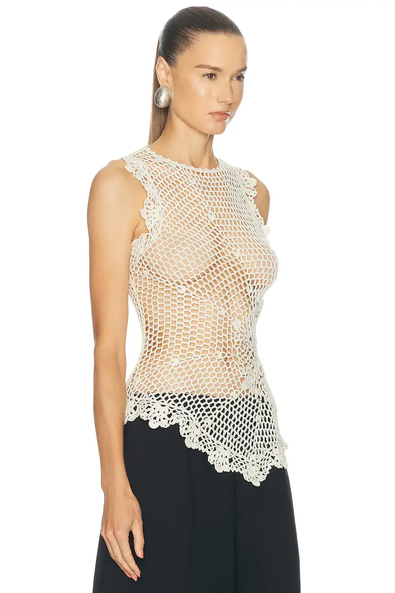 SRG Camdin Hand Crochet Asymmetric Top | Thumbnail 2 SRG Camdin Hand Crochet Asymmetric Top | Thumbnail 2