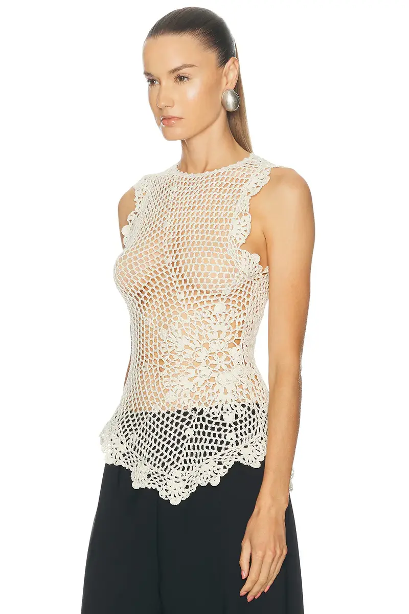 SRG Camdin Hand Crochet Asymmetric Top | Thumbnail 3 SRG Camdin Hand Crochet Asymmetric Top | Thumbnail 3
