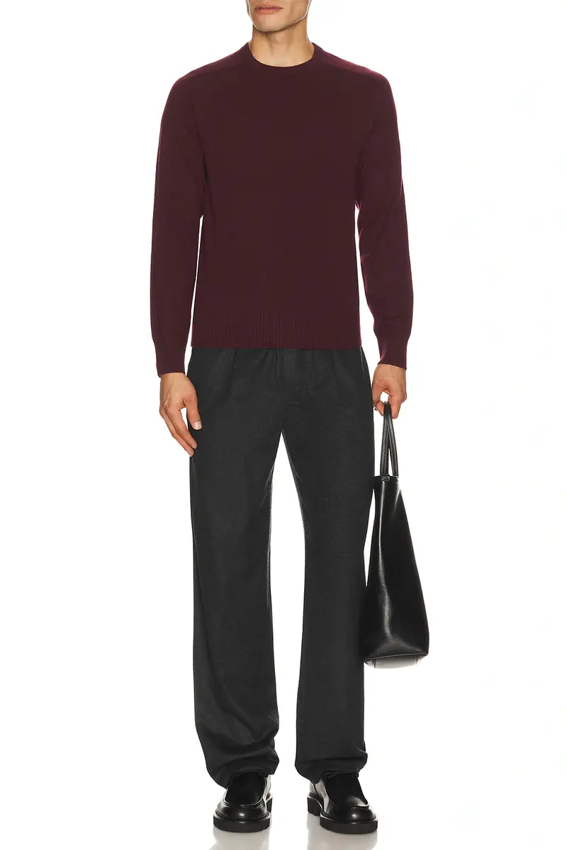 Soft Goat Relaxed Fit Raglan Crewneck Sweater | Thumbnail 3