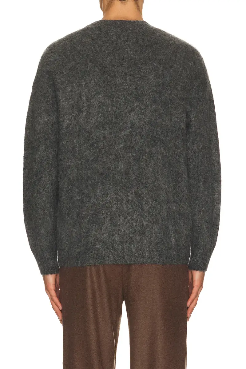 Soft Goat Relaxed Fit Alpaca Crewneck Sweater | Thumbnail 2