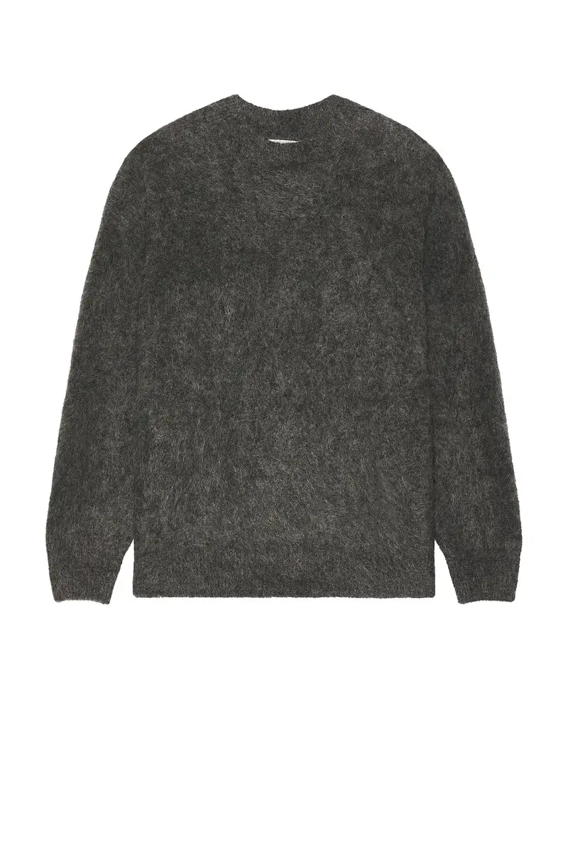 Soft Goat Relaxed Fit Alpaca Crewneck Sweater | Thumbnail 4