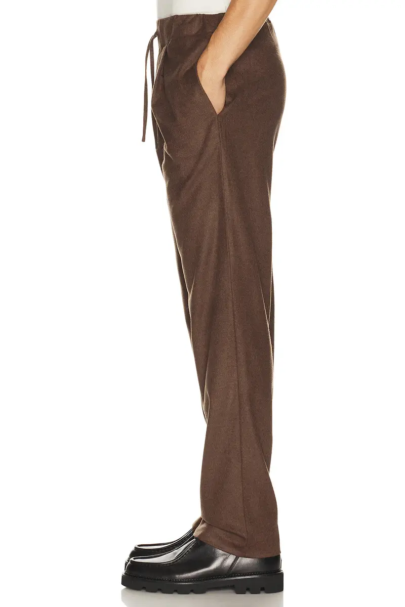 Soft Goat Straight Drawstring Trousers | Thumbnail 2