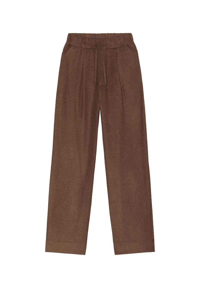 Soft Goat Straight Drawstring Trousers | Thumbnail 5